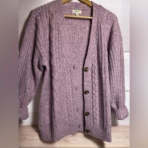 brand: Style & co, open sweater, knitted, with buttons, size M